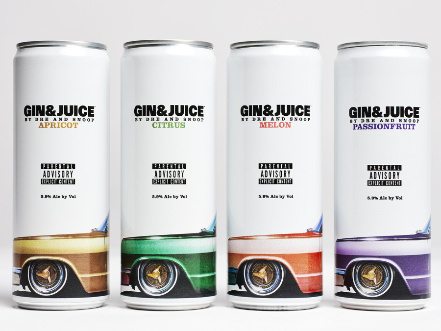 Four flavours of Gin & Juice By Dre and Snoop