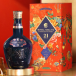 Bottle of and pack for Royal Salute 21-Year-Old's Lunar New Year packaging