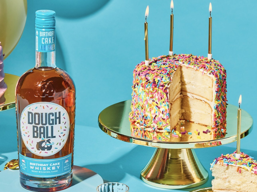 Bottle of Dough Ball Birthday Cake Whiskey
