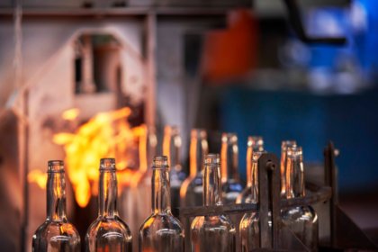 Glass bottle production line at GCA