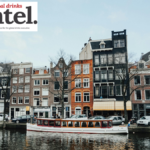 Residential buildings alongside a canal in Amsterdam
