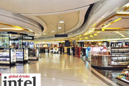 Interior of Delhi Duty Free at Delhi airport