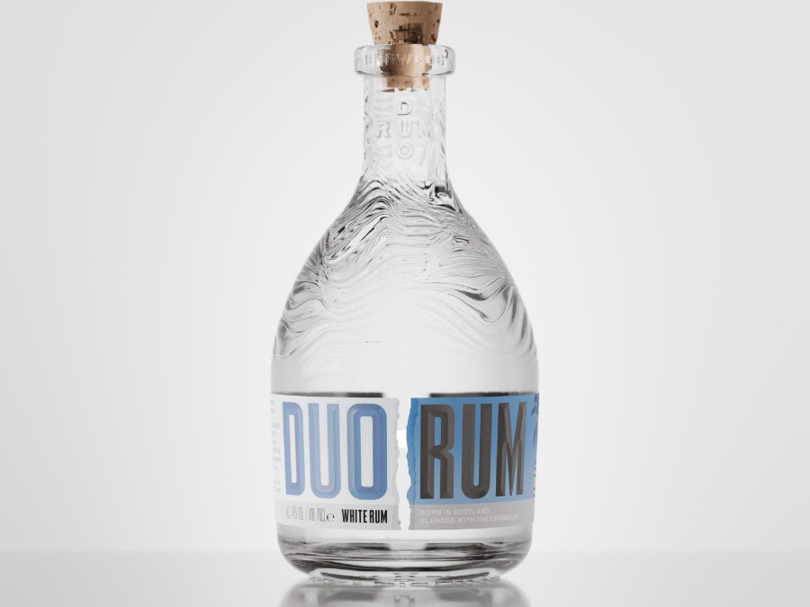 Bottle of Duo White Rum