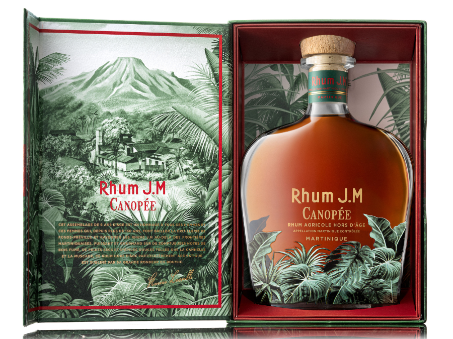 Bottle of and box for JM Rhum Canopee