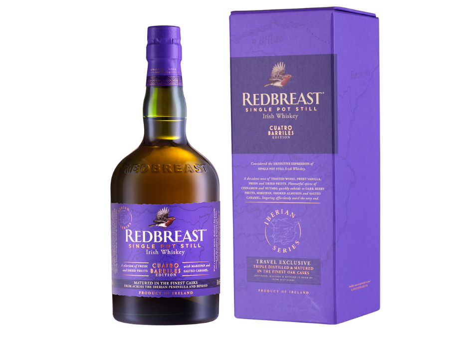 Bottle of and box for Redbreast Cuatro Barriles Edition