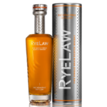 Bottle of and box for RyeLaw single grain Scotch