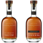 Bottles of Woodford Reserve Batch 121.2 Proof and Sonoma Triple Finish