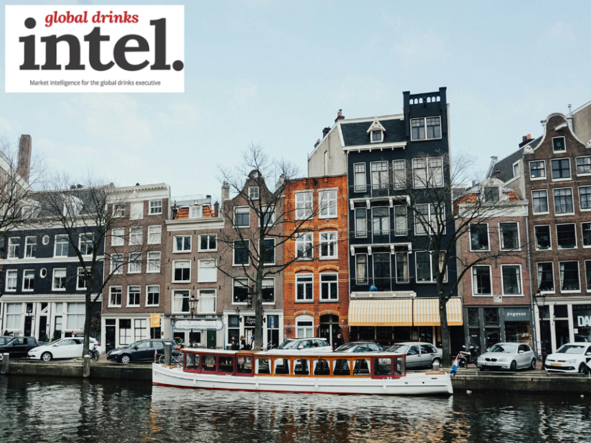 Residential buildings alongside a canal in Amsterdam