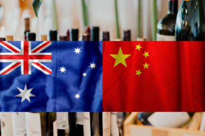 Australian and Chinese flags