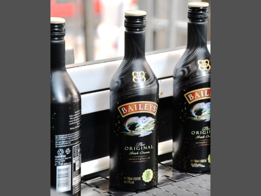 Baileys aluminium bottle