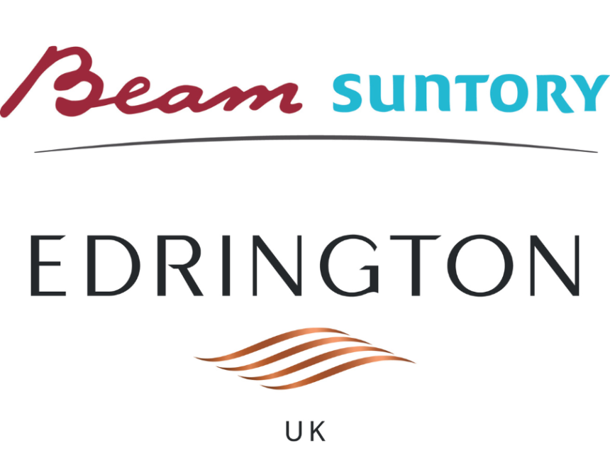 Logos for Beam Suntory and Edrington UK