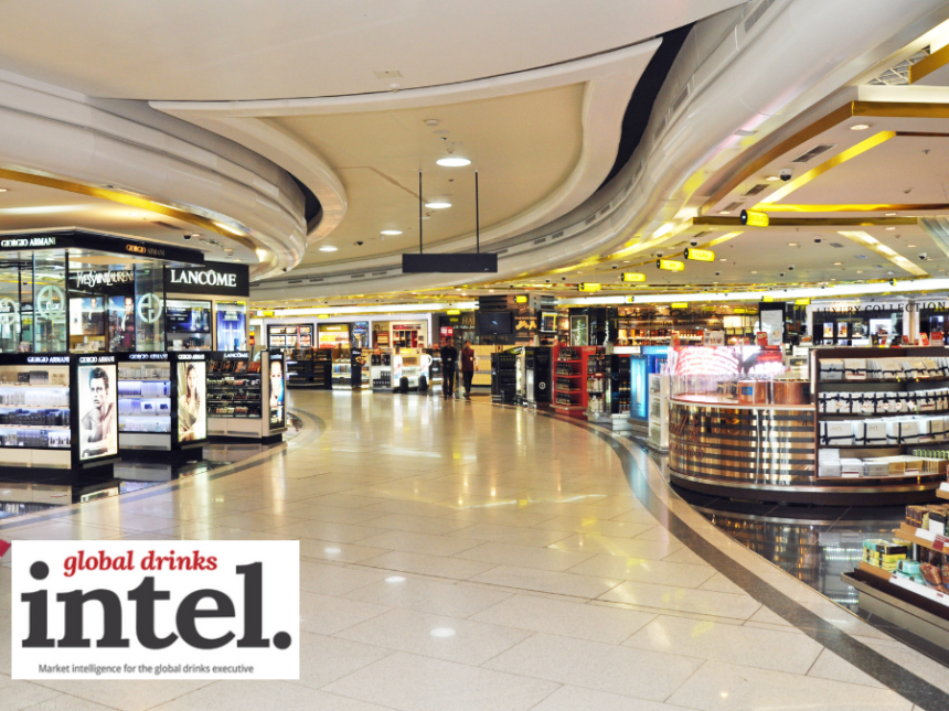 Interior of Delhi Duty Free at Delhi airport