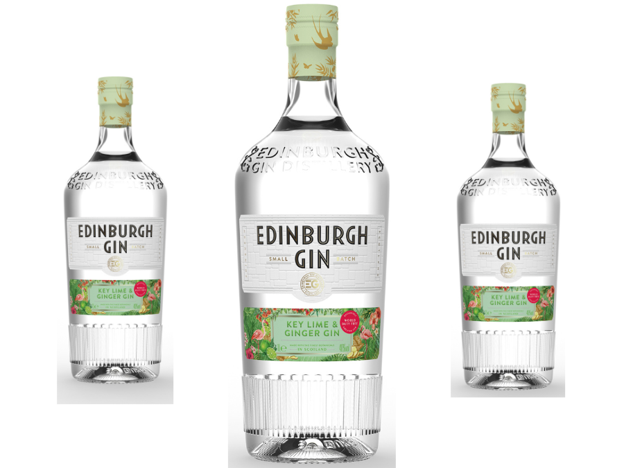 Bottle of Edinburgh Gin Key Lime & Ginger