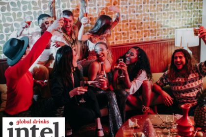 Gen Z consumers drinking at a party