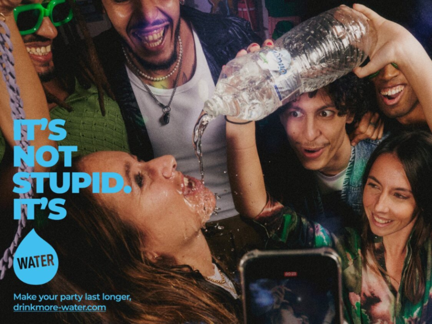 Print ad for Pernod Drink More Water 2024