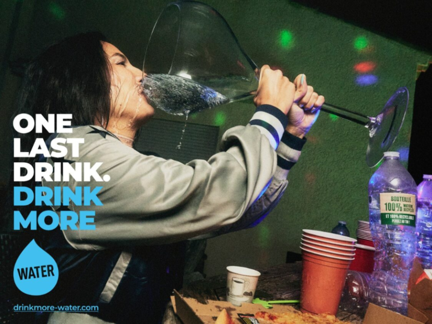 Print ad for Pernod Drink More Water 2024