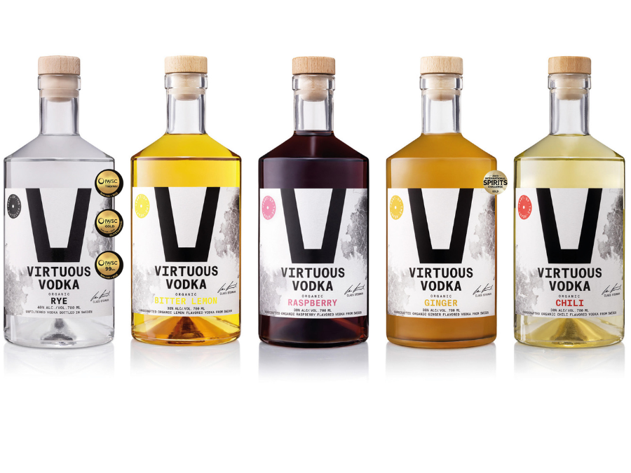 The full Virtuous Vodka portfolio