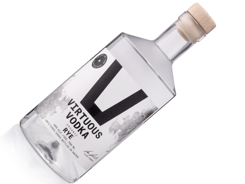 Bottle of Virtuous Vodka Rye