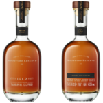 Bottles of Woodford Reserve Batch 121.2 Proof and Sonoma Triple Finish