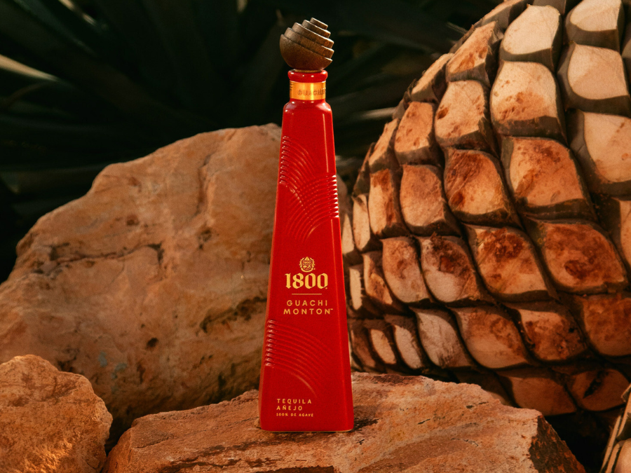 Bottle of 1800 GuachiMonton tequila