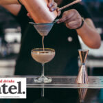 A bartender preparing a cocktail