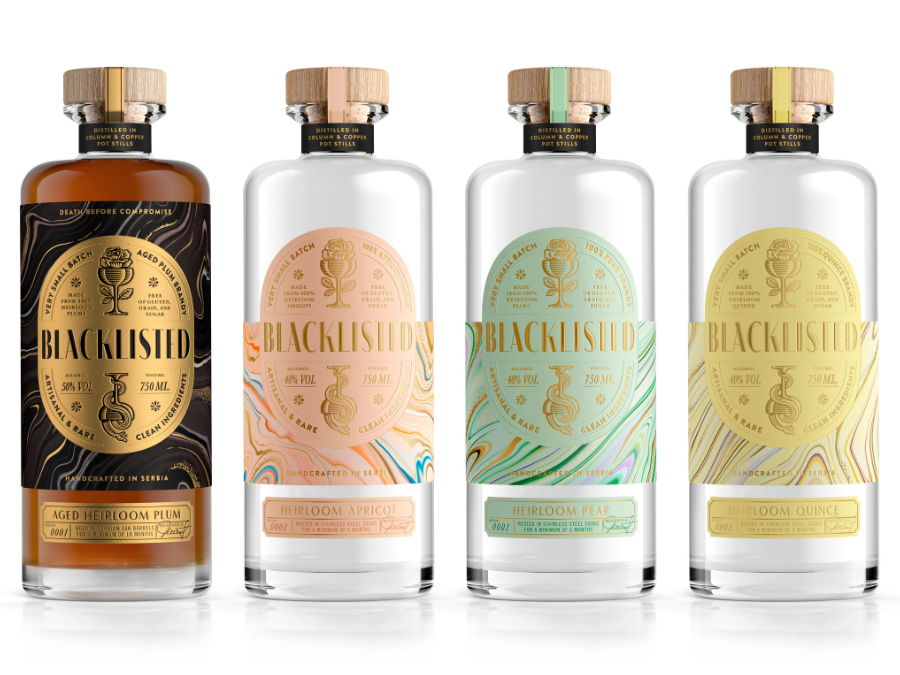 Four expressions of Blacklisted Brandy