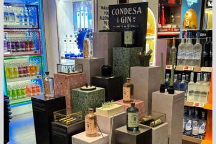 Condesa Gin display at DFS outlet in JFK airport