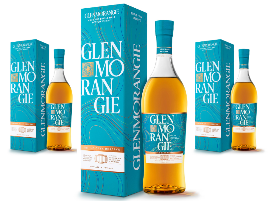 Bottle of and box for Glenmorangie Triple Cask Reserve