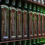 Bottles of Jagermeister on a production line
