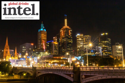 Melbourne skyline at night