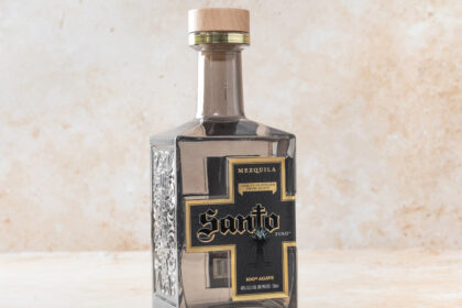 Bottle of Santo Mezquila