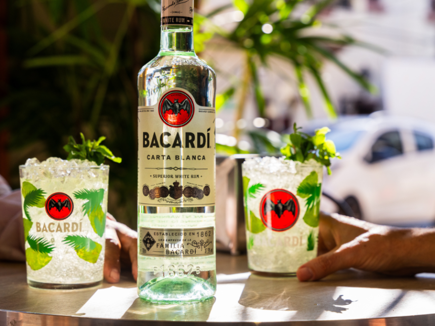 Bottle of Bacardi