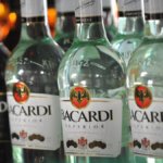 Bottles of Bacardi rum