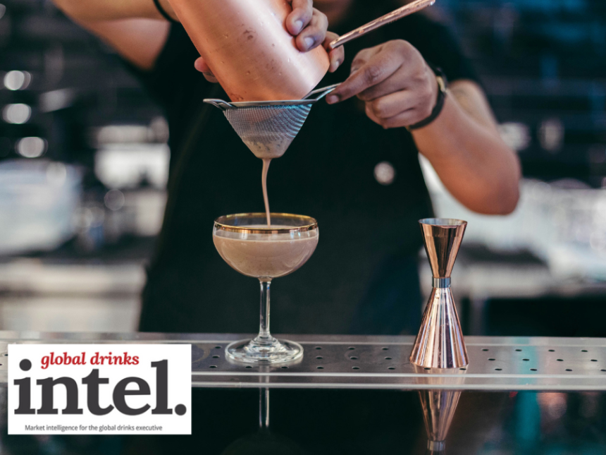 A bartender preparing a cocktail