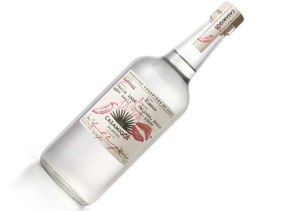 Bottle of Casamigas Jalapeño Tequila