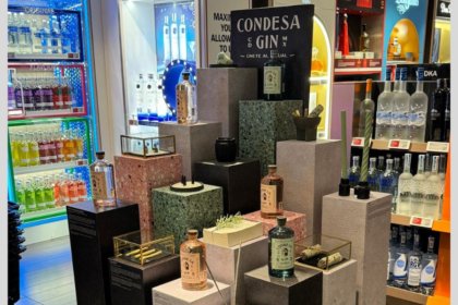 Condesa Gin display at DFS outlet in JFK airport