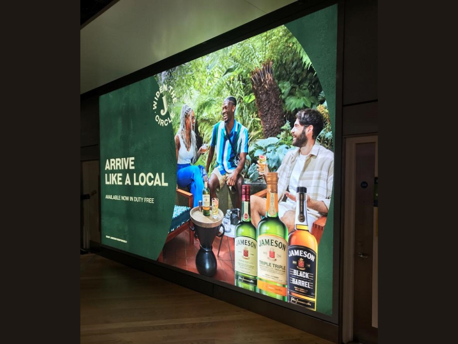 Jameson's 'Arrive Like a Local' out-of-home advert