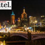 Melbourne skyline at night