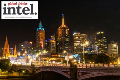 Melbourne skyline at night