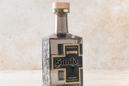 Bottle of Santo Mezquila
