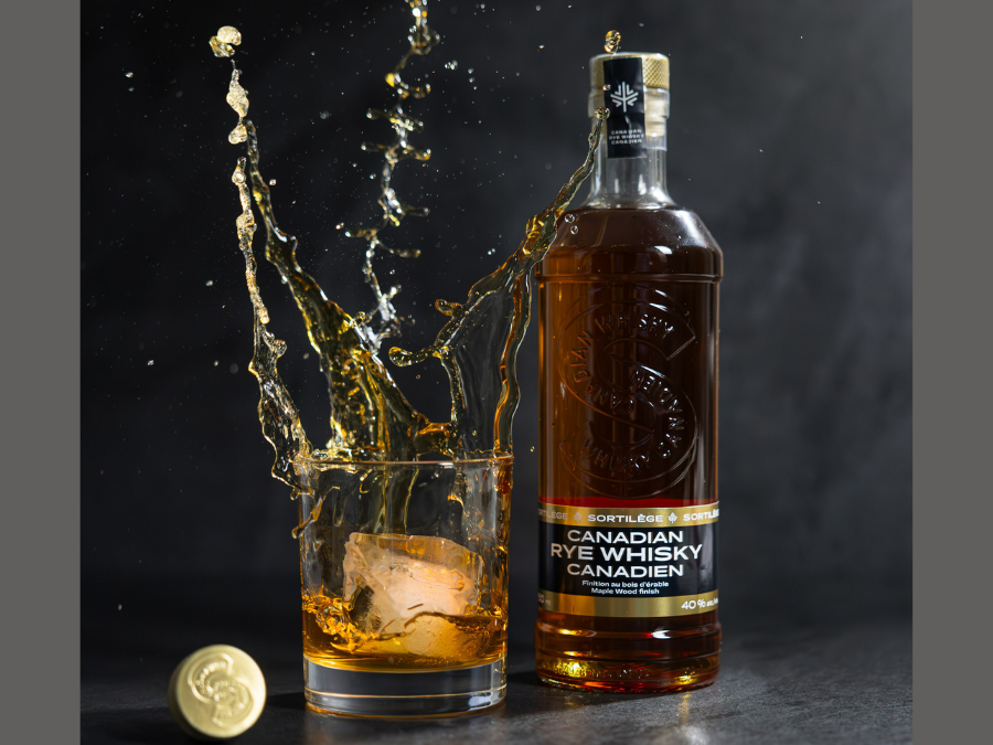 Bottle of Sortilège Rye Whisky.