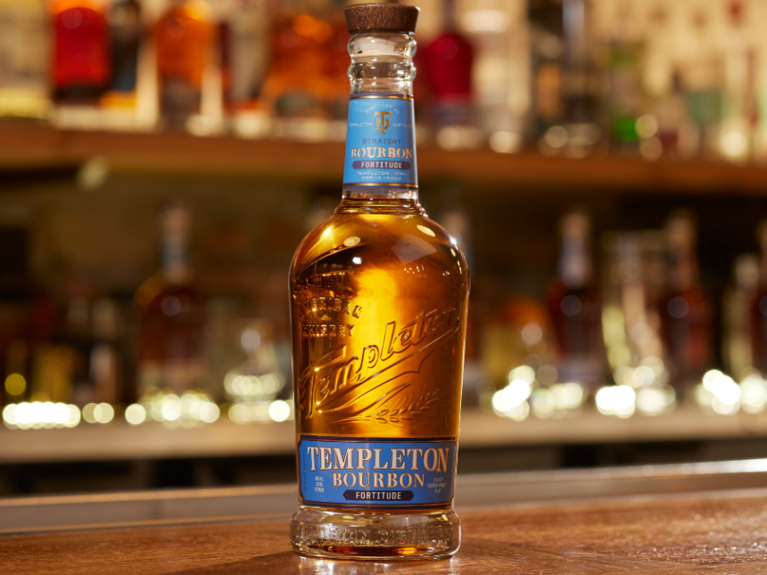 Bottle of Templeton Fortitude Bourbon
