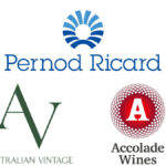 Logos for Accolade Wines Australian Vintage Pernod Ricard