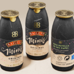 Paper bottles of Baileys Minis