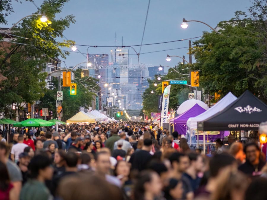 Crowds attending the Do West Festival in Toronto in 2023
