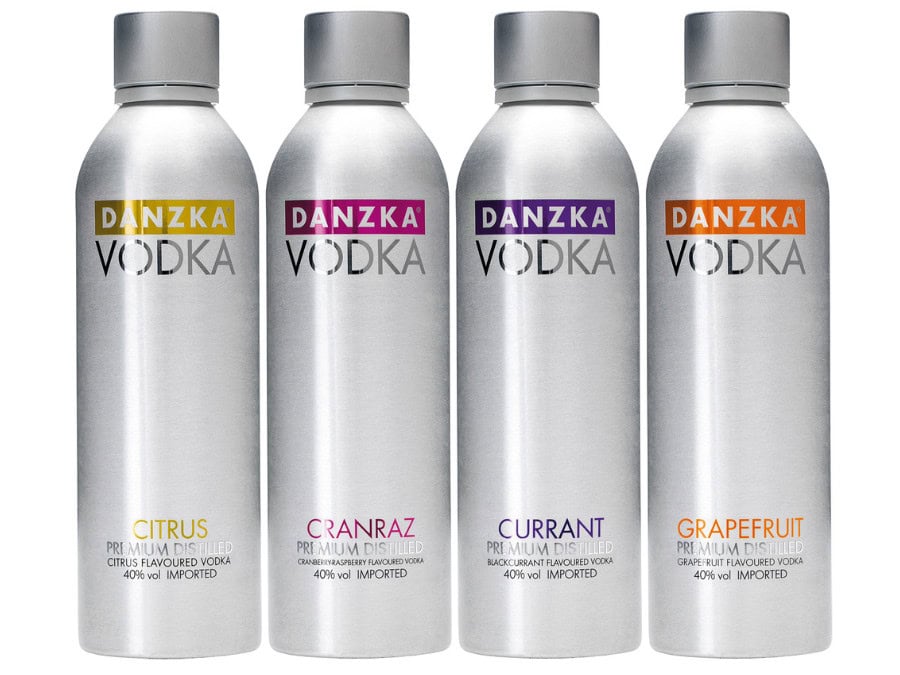 Four flavour extension of Danzka Vodka