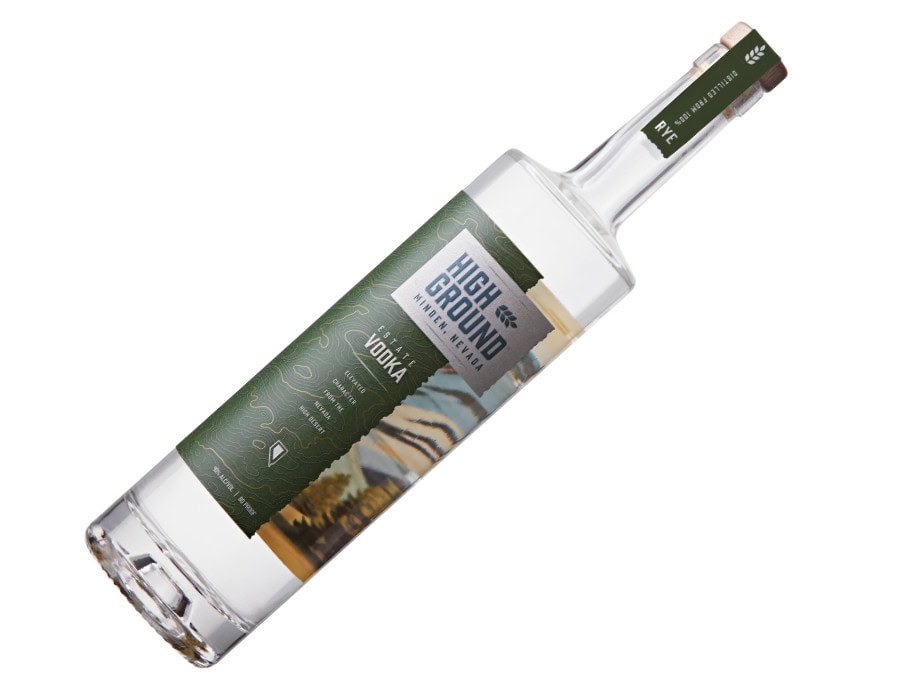 Bottle of High Ground Vodka