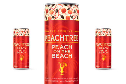 Can of Peachtree Peach On The Beach RTD