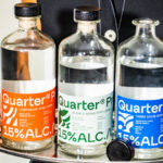 The three expressions in Quarter Proof's low-alcohol spirits portfolio