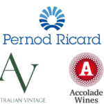 Logos for Accolade Wines Australian Vintage Pernod Ricard